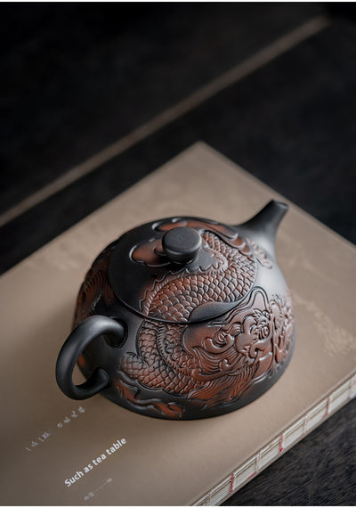 Tetera de Barro Púrpura Año del Dragón - Cerámica Artesanal Xianglong para Té Premium - Image 29