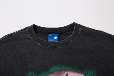 Playera Artística de Algodón con Estampado de Pintura al Óleo para Hombre - Image 24