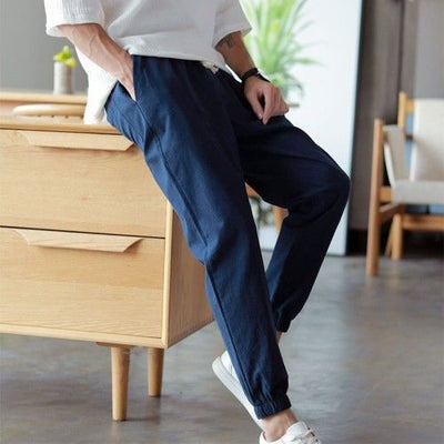 Pantalones Harem de Algodón y Lino para Hombre - Cómodos y Versátiles - Image 6