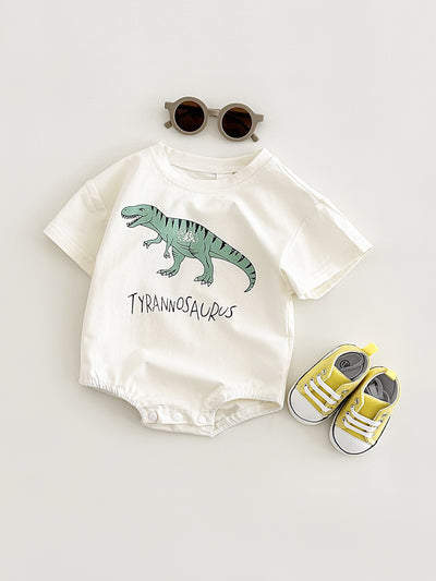 Enterizo Triangular con Estampado de Dinosaurio Bebé - Image 37