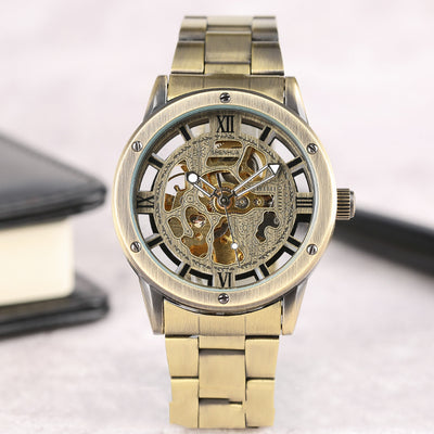 Reloj Mecánico Automático Retro con Diseño Calado para Hombre - Image 25