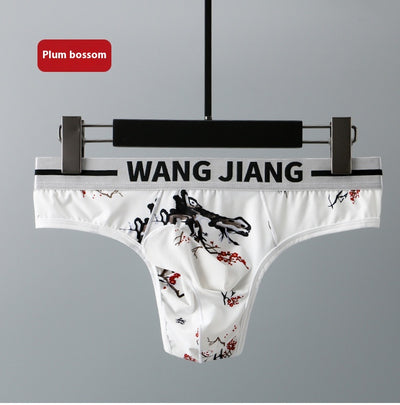 Ropa Interior Masculina Estilo Tinta China en Seda de Hielo para Verano - Image 20