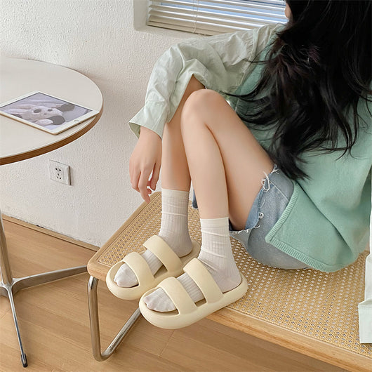 Calcetines Blancos para Mujer con Rayas Hundidas y Diseño Acanalado - Image 26