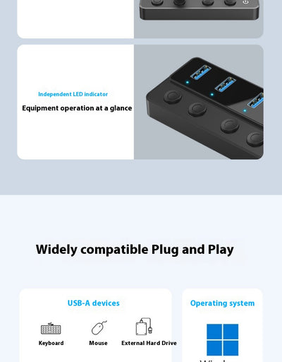 Estación de Expansión USB Multi-interfaz Vention - Dock Extensor Universal - Image 19
