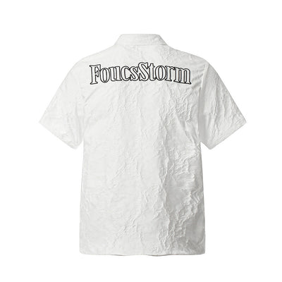Camisa Manga Corta con Letras Bordadas para Hombre - Image 28
