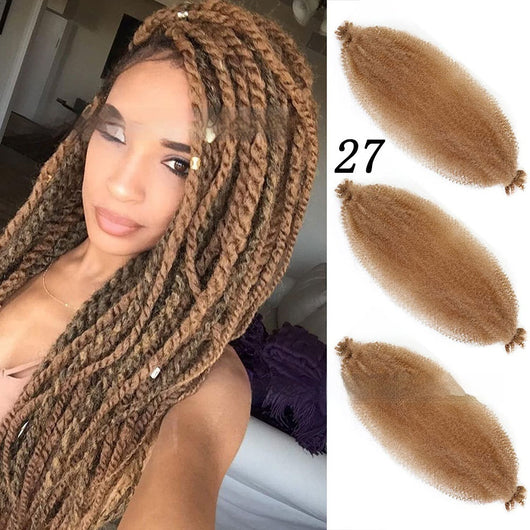 Peluca Crochet Afro Rizado con Cabello Sintético - Trenzas y Dreadlocks - Image 26