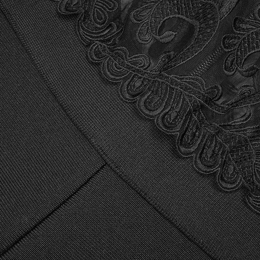 Mono Ajustado de Encaje con Detalle Espina de Pez - Image 29
