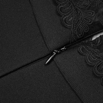Mono Ajustado de Encaje con Detalle Espina de Pez - Image 31