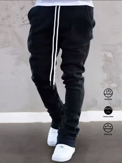 Pantalones de Campana Elásticos para Hombre - Estilo Deportivo y Casual para Todas las Estaciones - Image 14
