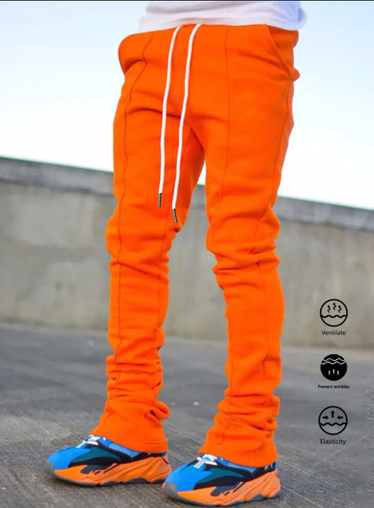 Pantalones de Campana Elásticos para Hombre - Estilo Deportivo y Casual para Todas las Estaciones - Image 22