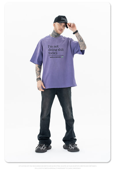 Camiseta de Algodón Suelta con Efecto Vintage Desgastado - Image 10