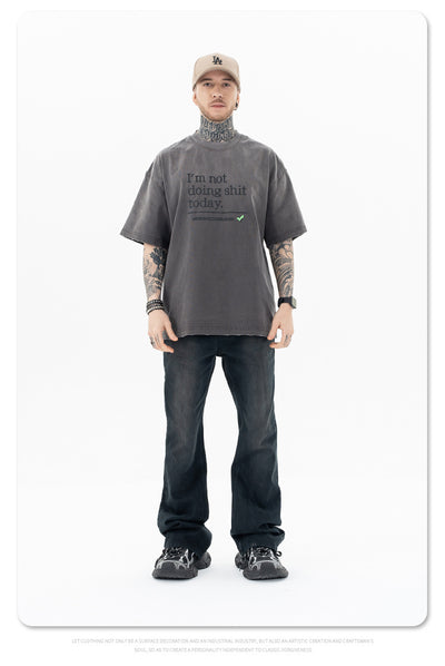 Camiseta de Algodón Suelta con Efecto Vintage Desgastado - Image 17
