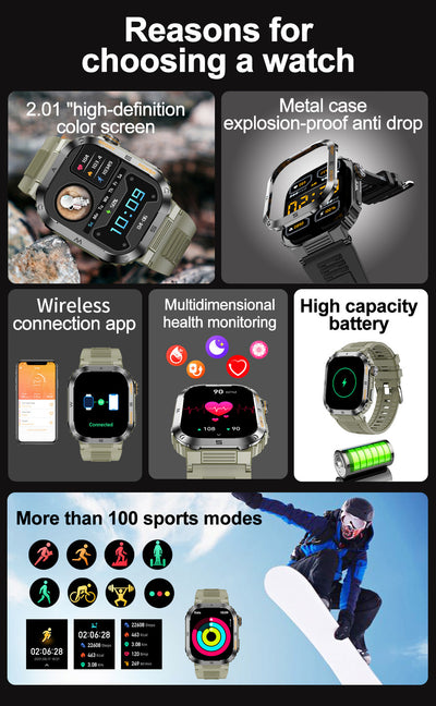 Reloj Despertador Inteligente Multifuncional a Prueba de Agua con Pantalla Grande - Image 22