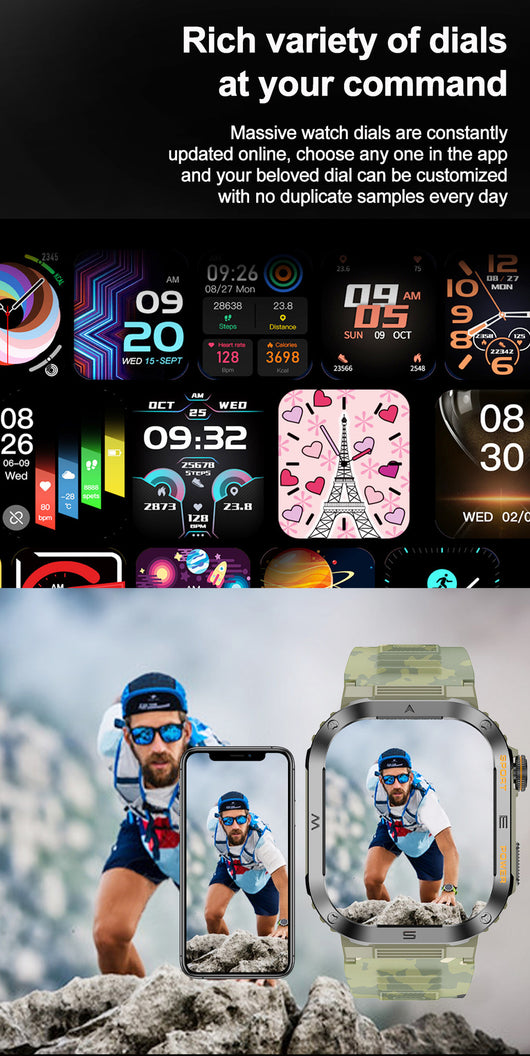 Reloj Despertador Inteligente Multifuncional a Prueba de Agua con Pantalla Grande - Image 25
