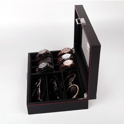 Caja de Almacenamiento Premium en Fibra de Carbono para Relojes y Lentes - Image 7