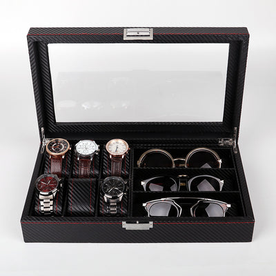 Caja de Almacenamiento Premium en Fibra de Carbono para Relojes y Lentes - Image 9