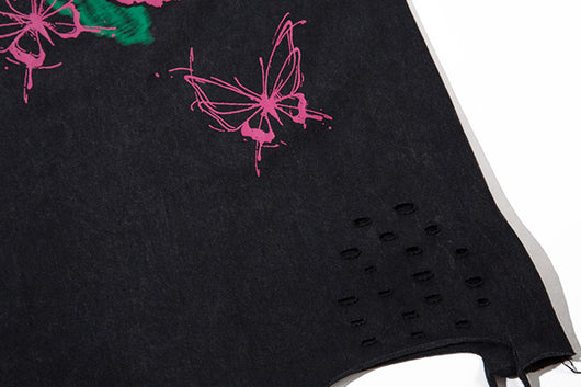 Playera Sin Mangas Rasgada Butterfly para Hombre - Image 28