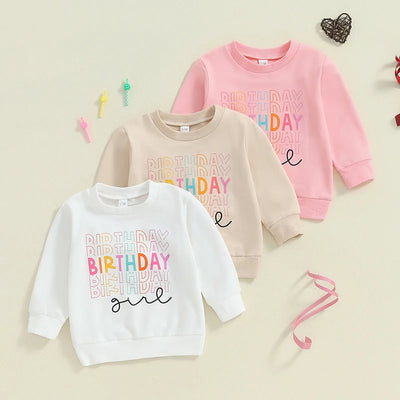Sudadera Casual para Niña con Letras de Cumpleaños - Image 11