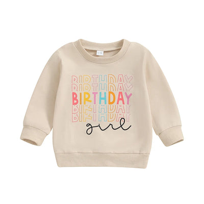 Sudadera Casual para Niña con Letras de Cumpleaños - Image 18