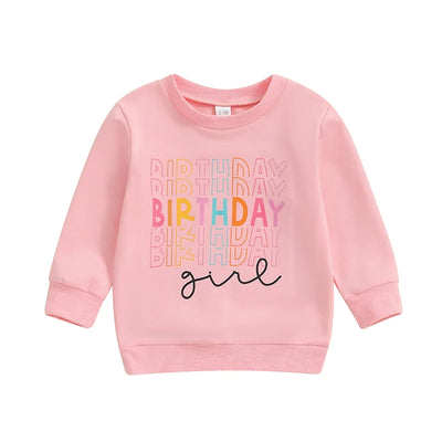 Sudadera Casual para Niña con Letras de Cumpleaños - Image 19