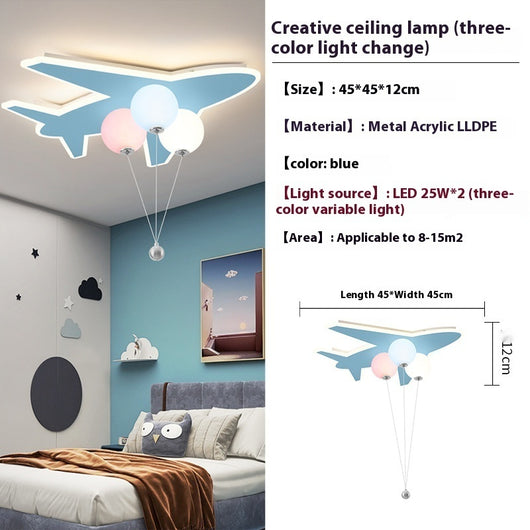 Lámpara de Techo Infantil Avión Creativo con Diseño de Nubes - Image 12