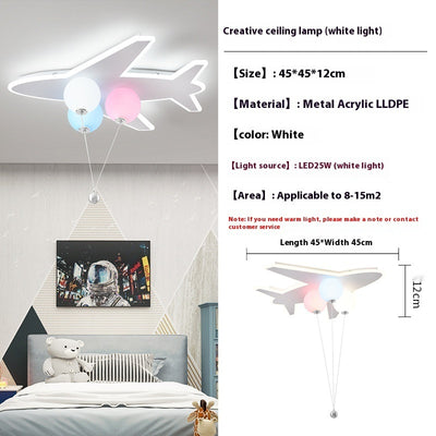 Lámpara de Techo Infantil Avión Creativo con Diseño de Nubes - Image 14