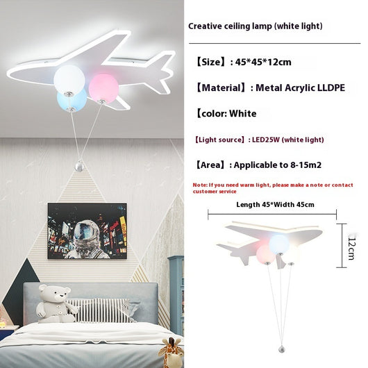 Lámpara de Techo Infantil Avión Creativo con Diseño de Nubes - Image 14