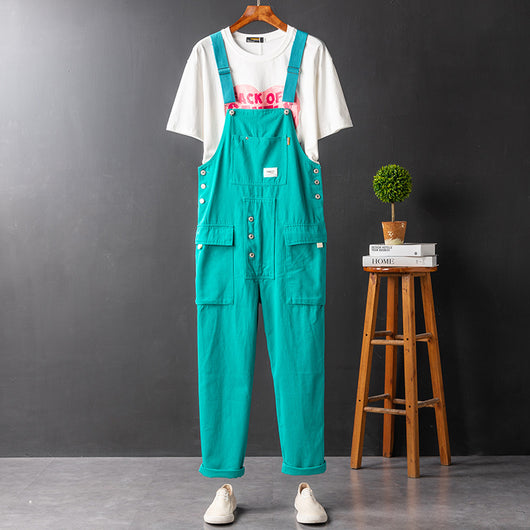 Pantalones Anchos Hip Hop con Tirantes Ajustables - Image 11