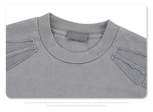 Camiseta Retro con Bordado de Alfabeto Estilo Calle Americana - Image 14