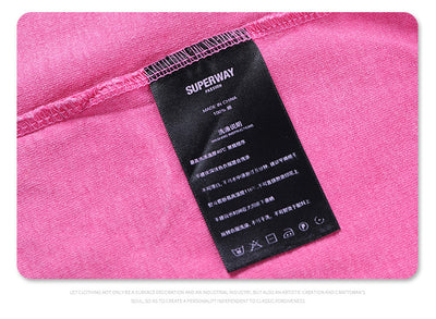 Camiseta Suelta de Cuello Redondo con Detalles de Deconstrucción - Diseño Europeo Minimalista - Image 21
