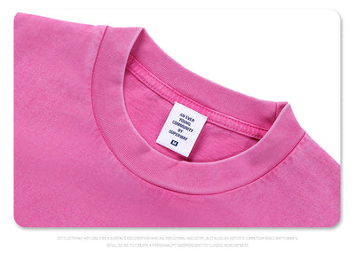 Camiseta Suelta de Cuello Redondo con Detalles de Deconstrucción - Diseño Europeo Minimalista - Image 23