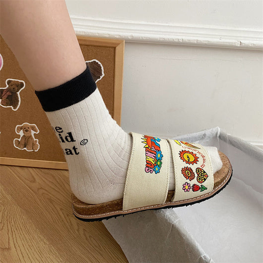 Sandalias de Verano con Suela de Corcho y Bordados Artesanales - Image 18