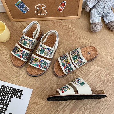 Sandalias Bordadas con Suela de Corcho para Mujer - Image 23