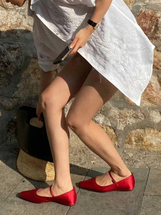 Zapatillas de Ballet Profesionales con Punta Cuadrada y Suela Plana de Satén - Image 17