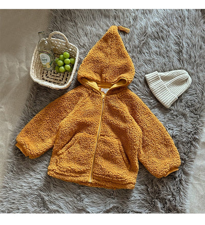 Abrigo Polar Cálido con Gorro Puntiagudo para Otoño e Invierno - Image 22