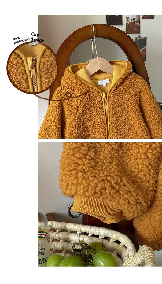 Abrigo Polar Cálido con Gorro Puntiagudo para Otoño e Invierno - Image 27