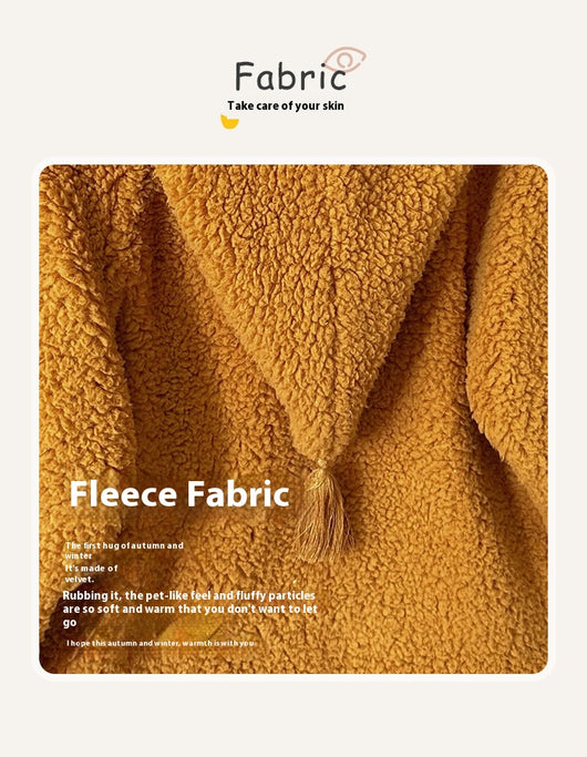 Abrigo Polar Cálido con Gorro Puntiagudo para Otoño e Invierno - Image 30