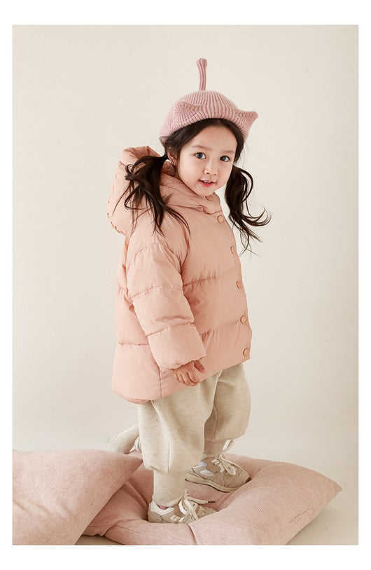 Chaqueta Acolchada con Capucha Estilo Occidental para Niñas - Image 7