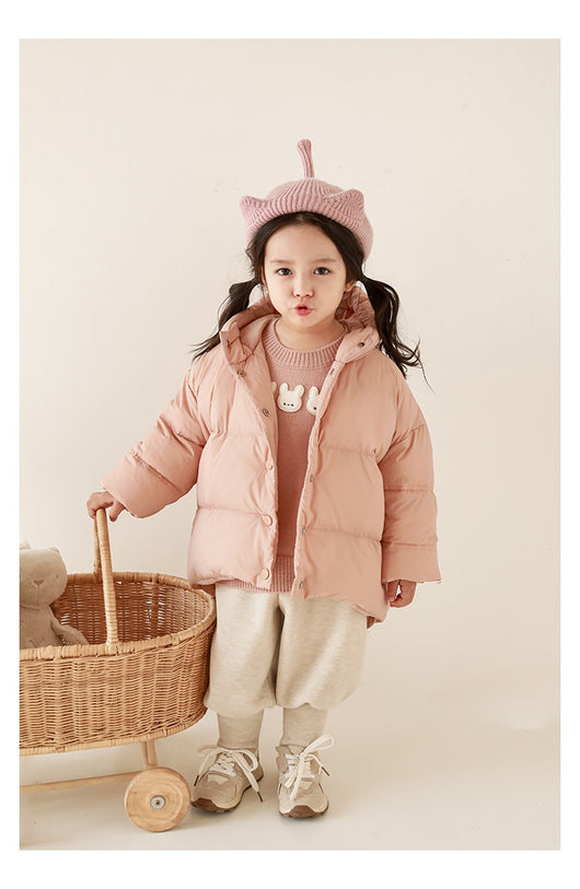 Chaqueta Acolchada con Capucha Estilo Occidental para Niñas - Image 9