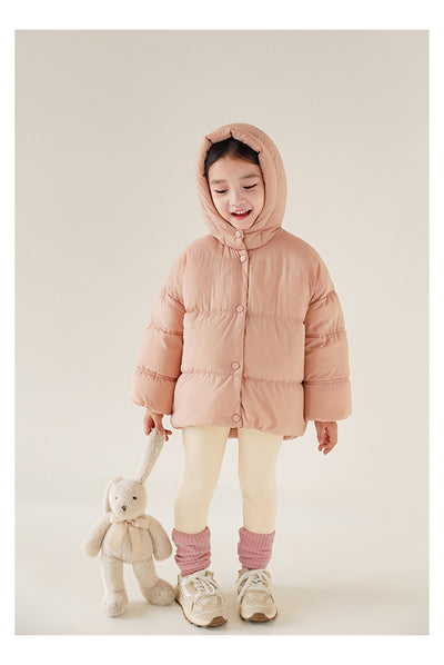 Chaqueta Acolchada con Capucha Estilo Occidental para Niñas - Image 10