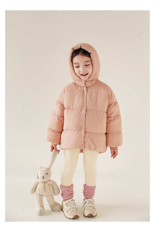 Chaqueta Acolchada con Capucha Estilo Occidental para Niñas - Image 10