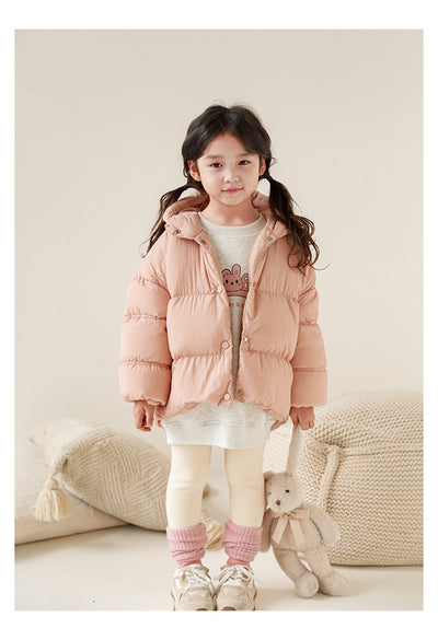 Chaqueta Acolchada con Capucha Estilo Occidental para Niñas - Image 11