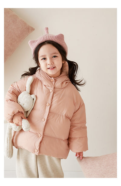 Chaqueta Acolchada con Capucha Estilo Occidental para Niñas - Image 12