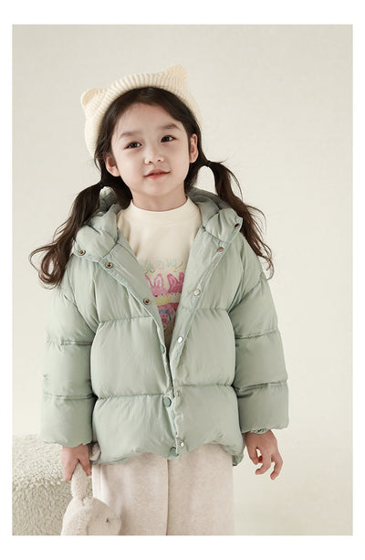Chaqueta Acolchada con Capucha Estilo Occidental para Niñas - Image 15