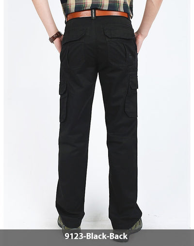 Pantalones Cargo Gruesos Casuales para Hombre - Corte Recto Algodón Puro - Image 29
