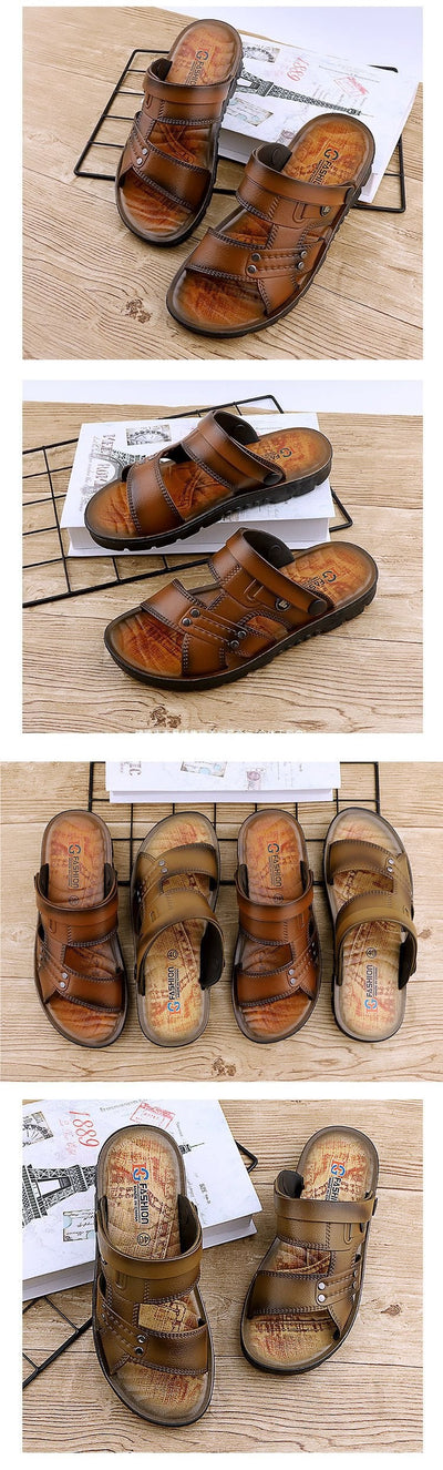 Sandalias Hombre Estilo Coreano Transpirables con Tecnología de Inyección de Aceite - Image 13