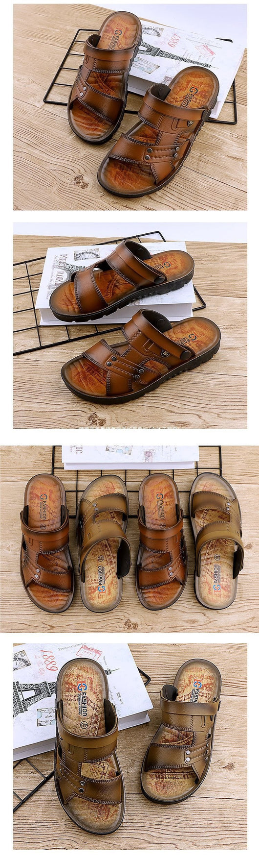 Sandalias Hombre Estilo Coreano Transpirables con Tecnología de Inyección de Aceite - Image 13