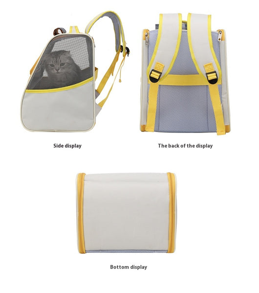 Mochila Transportadora Plegable para Gatos - Diseño Doble Respaldo Transpirable - Image 41