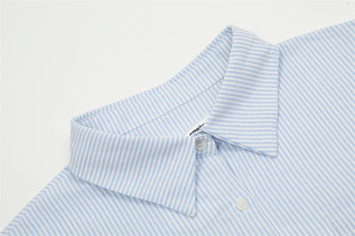 Camisa Suelta a Rayas para Hombre y Mujer - Image 31