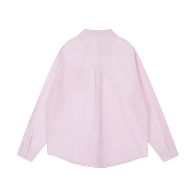 Camisa Suelta a Rayas para Hombre y Mujer - Image 33